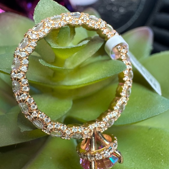 NEW 1CT Pink Rose Diamond/Moissanite Ring - Picture 4 of 4